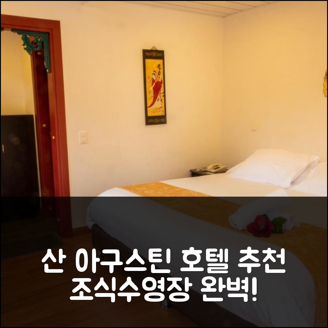 산 아구스틴 숙소 여행 호텔 추천 산 아구스틴 인터내셔널 호텔 | 3성급 가성비와 조식, 수영장 완벽한 휴식지 5가지