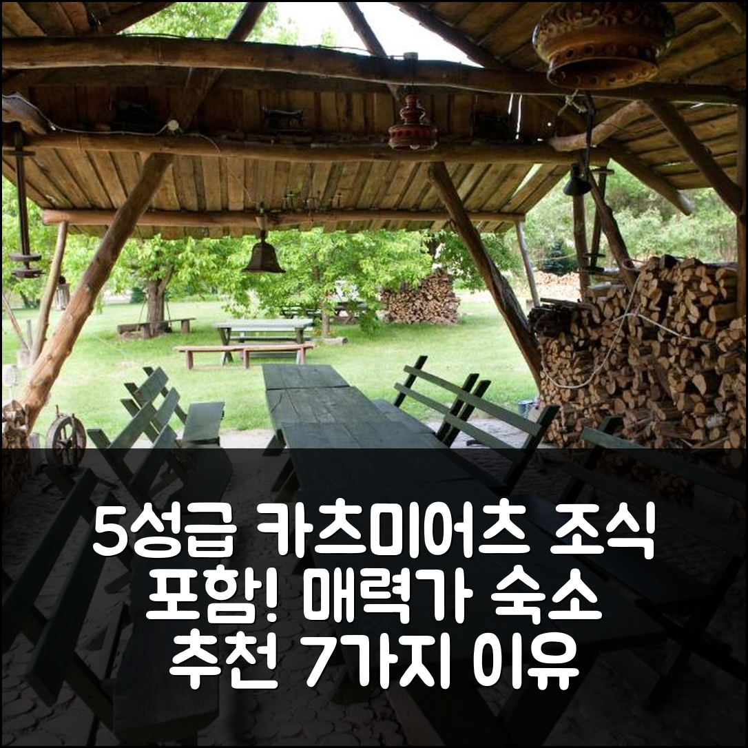 카츠미어츠 돌니 숙소 여행 호텔 추천 시들리스코 루비츠 스타라 하타 | 매력적인 가격과 조식 포함된 5성급 위치 7가지 이유