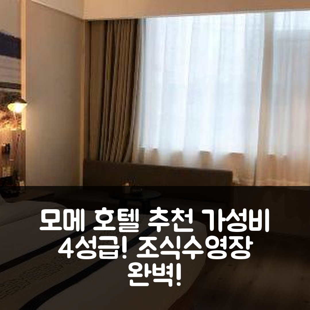 랴오청 숙소 여행 호텔 추천 모메 호텔 | 가성비 뛰어난 4성급 조식과 수영장 즐길 수 있는 5가지 이유