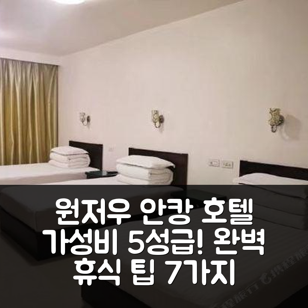 원저우 숙소 여행 호텔 추천 난시장 안캉 호텔 | 가성비 좋은 5성급 조식과 수영장 완벽한 휴식 7가지 팁