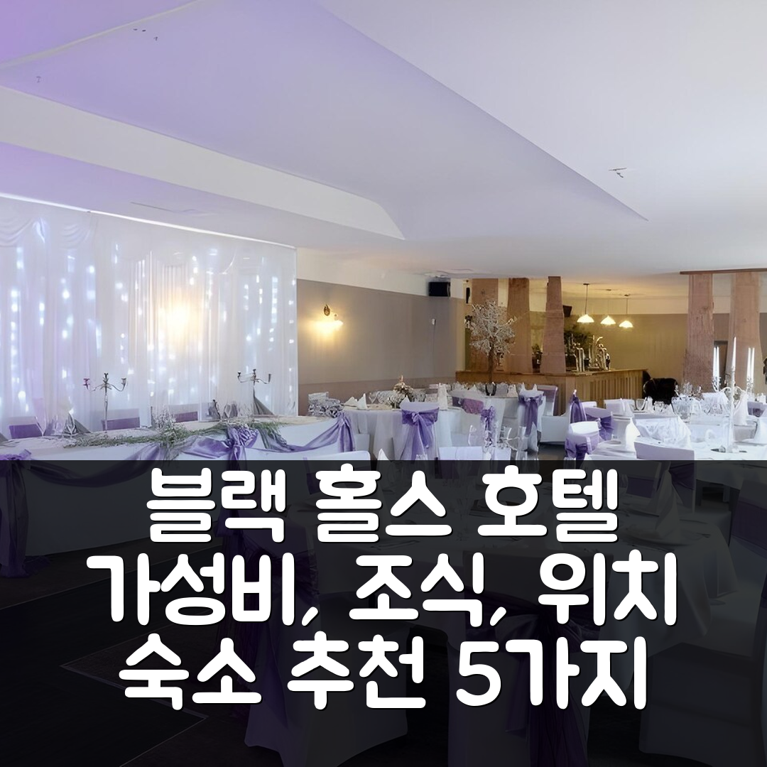 바스턴 숙소 여행 호텔 추천 블랙 홀스 호텔 | 가성비와 조식, 위치가 뛰어난 5가지 매력