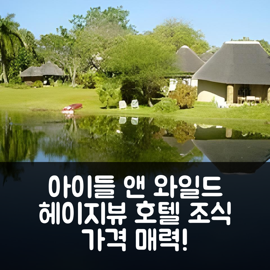 헤이지뷰 숙소 여행 호텔 추천 아이들 앤 와일드 호텔 | 가격과 조식이 매력적인 5가지 이유
