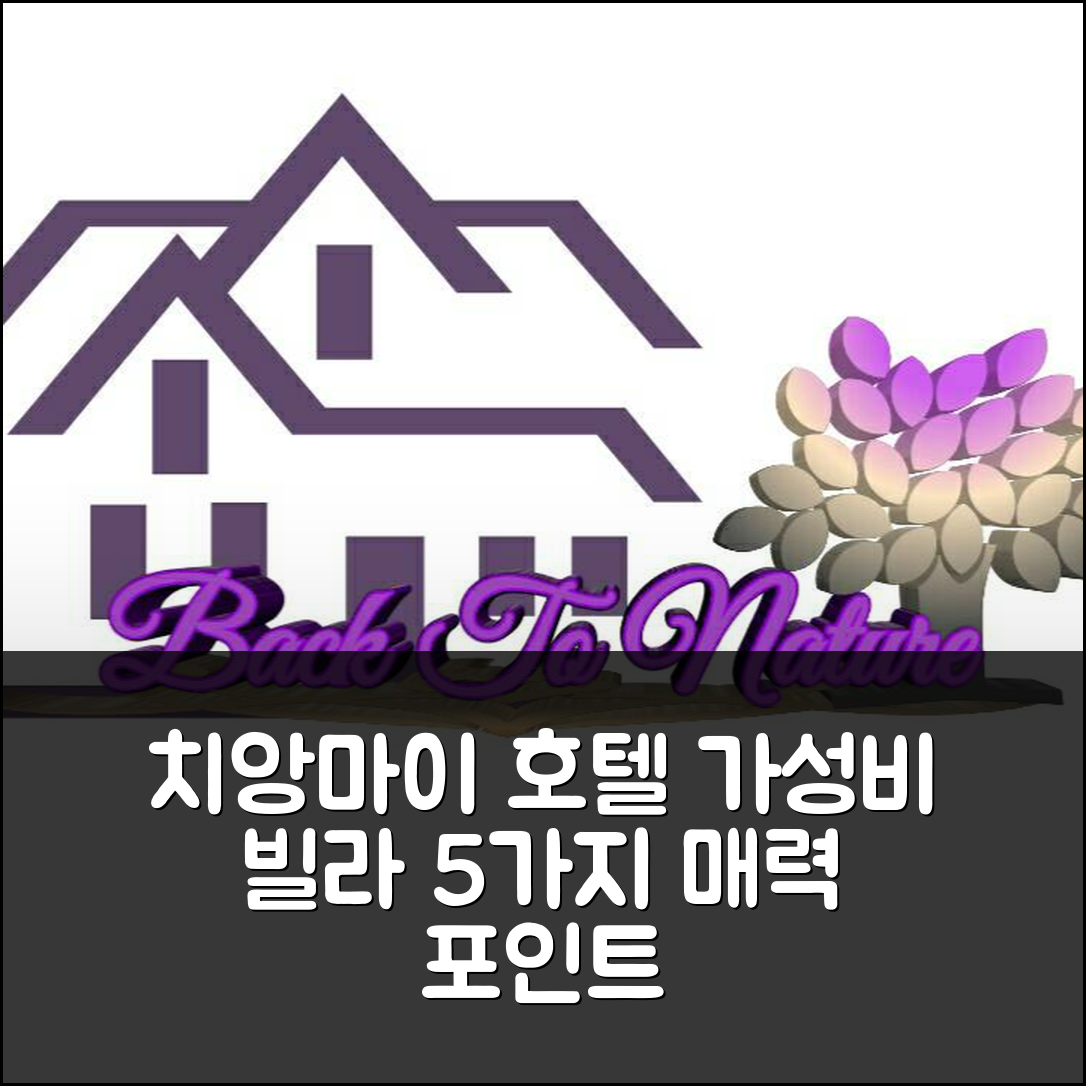 치앙마이 숙소 여행 호텔 추천 더 살라의 빌라 | 3베드룸 3욕실이 제공하는 가성비와 위치 5가지 매력 포인트
